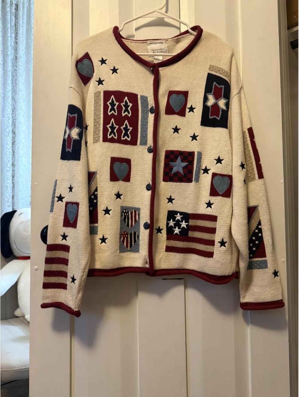 Women's Multi and Cream Cardigan